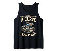 When Life Throws You A Curve Lean Into It Moto Rider Débardeur
