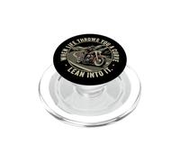 When Life Throws You A Curve Lean Into It Moto Rider PopSockets PopGrip pour MagSafe