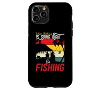 When Nothing is Going Right Go Fishing Funny Pêcheur pêcheur Coque pour iPhone 11 Pro