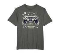 When she lets me play games cool gaming design cadeau T-Shirt