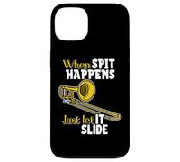 When Spit Happens, Just Let It Slide Funny Band Nerd Humour Coque pour iPhone 13