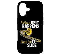 When Spit Happens, Just Let It Slide Funny Band Nerd Humour Coque pour iPhone 17