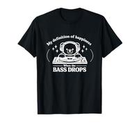 When The Bass Drops Drôle DJ Techno Citation Wubz Dubstep Meme T-Shirt