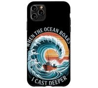 When The Ocean Roars I Cast Deep Summer Saltwater Fishing Coque pour iPhone 11 Pro Max