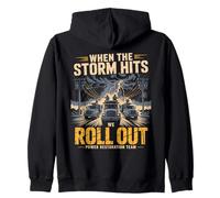 When The Storm Hits, We Roll Out Lineman Power Sweat à Capuche