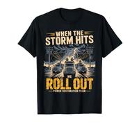 When The Storm Hits, We Roll Out Lineman Power T-Shirt