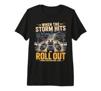 When The Storm Hits, We Roll Out Lineman Power T-Shirt Haut de Gamme