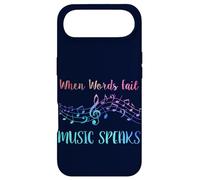 When Words Fail Music Speaks Band Orchestre Professeur Musicien Coque pour iPhone Air