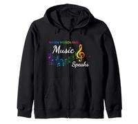 When Words Fail Music Speaks - Great Music Citation Music Lover Sweat à Capuche