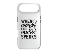 When Words Fail Music Speaks Musicien Amoureux de Musique Coque pour iPhone Air