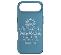 When You Go Through Deep Waters Isaiah 43 2 Lord Bible Verse Coque pour iPhone Air