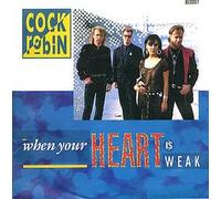 WHEN YOUR HEART IS WEAK 7" (45) UK CBS 1985 B/W PEACE ON EARTH (6500297) PIC SLEEVE