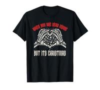 When You're Dead But Its Christmas Squelette Main Love Mood T-Shirt