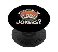 Where are All The Jokers Jeu de Joueur Mahjong |- PopSockets PopGrip Adhésif