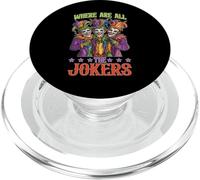 Where are All The Jokers Jeu de Joueur Mahjong - PopSockets PopGrip pour MagSafe