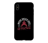 Where Breath Goes Qi Flows Chi Gong Fait Travailler Un Amateur de Qigong Coque pour iPhone XS Max