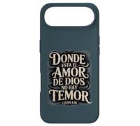 Where God's Love is, Fear Has No Place Juan 4:18 Verse biblique Coque pour iPhone Air