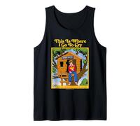 Where I Go to Cry Sarcastic Retro Vintage Funny Adult Humor Débardeur
