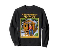 Where I Go to Cry Sarcastic Retro Vintage Funny Adult Humor Sweatshirt