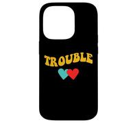 Where i go Trouble Follows Couple Coque pour iPhone 14 Pro