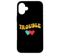 Where i go Trouble Follows Couple Coque pour iPhone 16 Plus