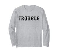 Where I Go Trouble Suit Toujours la Correspondance Western His Her Manche Longue