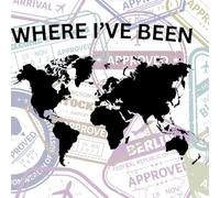 Where I've Been Travel Coloring Book: A Fun Way to Track Your Travels Around the World