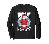 Where My Ho's At - Noël drôle et grossier Manche Longue