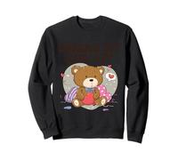 Where My Hug at Cute Teddy Bear Funny Desperate Trendy Meme Sweatshirt