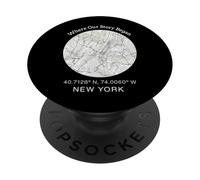 Where Our Story Began - New York City Map Design PopSockets PopGrip Adhésif