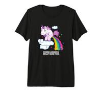 Where Rainbows Come from Unicorn Gag Pot Humour Fantasy Fan T-Shirt Haut de Gamme