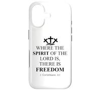 Where The Spirit of The Lord is There is Freedom Christian Coque pour iPhone 17