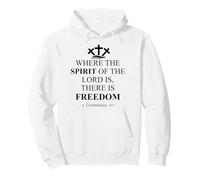 Where The Spirit of The Lord is There is Freedom Christian Sweat à Capuche
