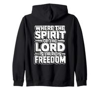 Where The Spirit of The Lord is There is Freedom Sweat à Capuche
