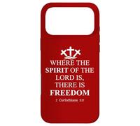 Where The Spirit of The Lord is There's Freedom US Christian Coque pour iPhone 17 Pro Max