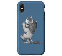 Where The Wild Things are Drawn Tri-Horned Monster Coque pour iPhone X/XS
