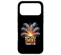 Where There's Smoke There's Me Funny Explosion Design Coque pour iPhone 17 Pro Max