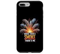 Where There's Smoke There's Me Funny Explosion Design Coque pour iPhone 7 Plus/8 Plus
