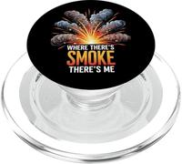 Where There's Smoke There's Me Funny Explosion Design PopSockets PopGrip pour MagSafe