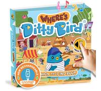 Where's Ditty Bird? Search and find book, USB-C rechargeable - Ditty Bird - Mema Publishing Ditty Bird - relié - Méthode de langue