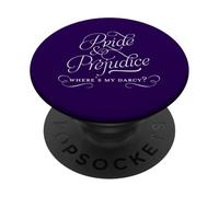 Where's My Darcy? Jane Austen/Orgueil et préjugés PopSockets PopGrip Adhésif