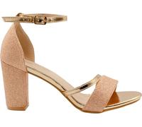 Where's That From - Damen Sandals "Perla" WM112 (39 EU) (Rose gold)