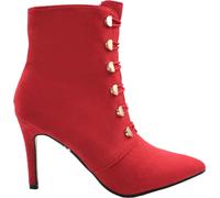 Where's That From - Damen Stiefeletten "Blythe", Wildlederimitat WM352 (39 EU) (Rot)