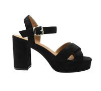 Where's That From - Femme Talons hauts "Marcia", avec bretelles, daim WM452 (38 UE) (Noir)