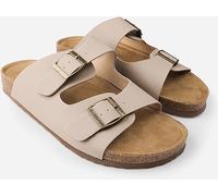 Wheres That From Nubuck Willow Flat Sandals Ladies Nubuck Nude 4 (37) Female