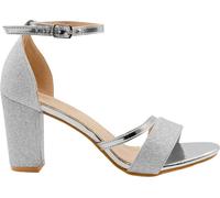 Where's That From - Sandales pour femmes "Perla" WM112 (39 EU) (Silver)