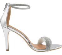 Where's That From - Sandales "Sabra" pour femmes, ornées de strass WM434 (38 UE) (Argent)