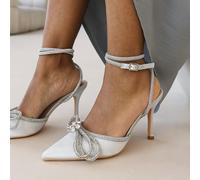 Wheres That From Wheres Pointed Toe Stiletto Court Shoes Argent 6 (39) Female