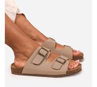 Wheres That From Wheres Two-Strap Buckle Detail Flat Sandals Nubuck Nude 6 (39) Female