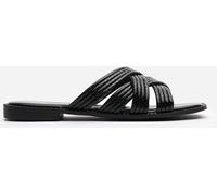 Wheres That From Women's Crete Flat Sandals Noir 3 (36) Female